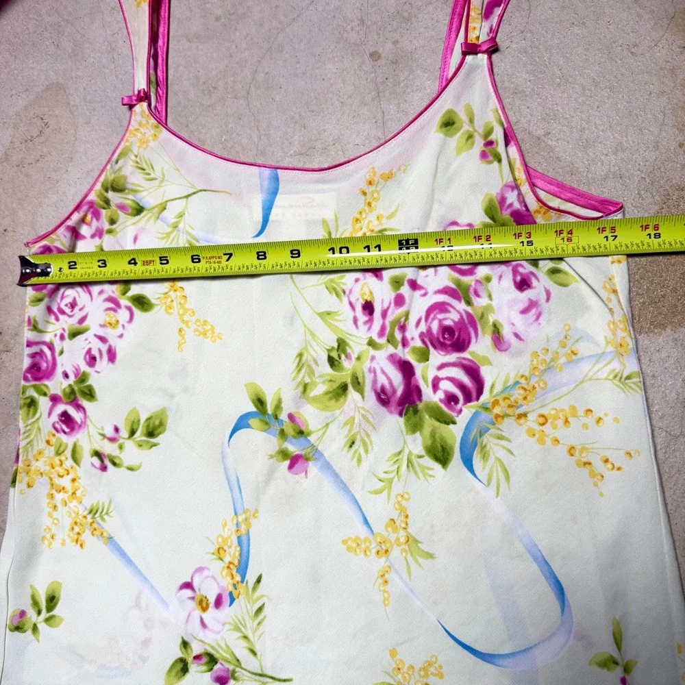Oscar de la Renta Pink Label Floral Chemise Nightgown